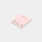 roze vogels post-it® notes (Schuin)