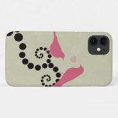Roze vogels, vogels op bomen, Stippen, harten, lie Case-Mate iPhone Case (Achterkant (horizontaal))