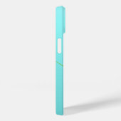 roze vogelvlinder op Aqua Case-Mate iPhone Case (Achterkant / Rechts)