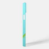  roze vogelvlinder op Aqua Case-Mate iPhone Case (Achterkant / Rechts)