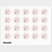 Roze | Volg Instagram en Facebook Package Sticker (Vel)