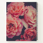 Roze volkbloemen notitieboek (Achterkant)