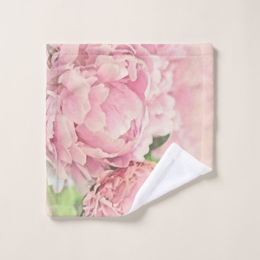 Roze volken bad handdoek (Wasdoekje)