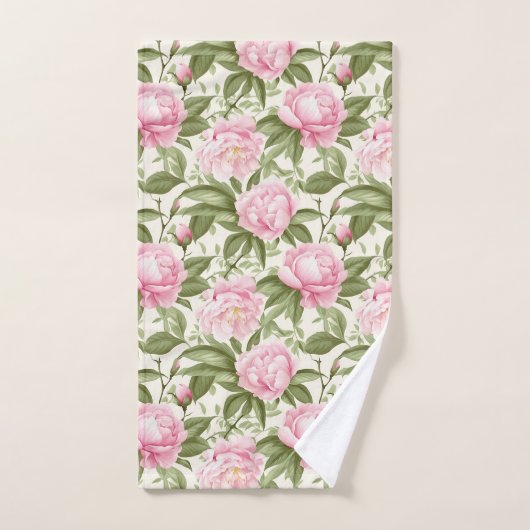 Roze volken bad handdoek (Handdoek)