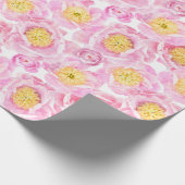 Roze volken cadeaupapier (Hoek)