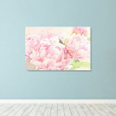 Roze volken canvas afdruk (Insitu (Houten vloer))