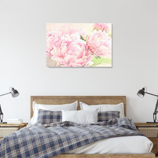 Roze volken canvas afdruk (Insitu (Slaapkamer))