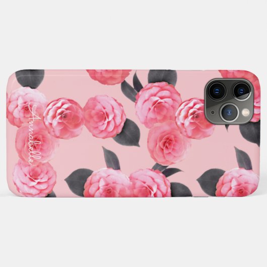 Roze volken Case-Mate iPhone case (Achterkant (horizontaal))
