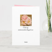  roze volken die gewoon ABout denken Kaart (Achterkant)