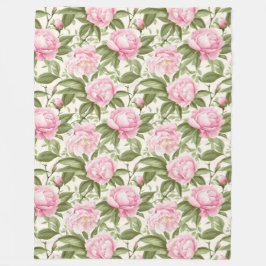 Roze volken fleece deken