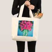 Roze volken grote tote bag (Voorkant (product))