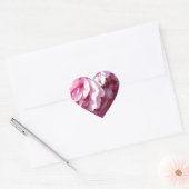 Roze volken hart sticker (Envelop)