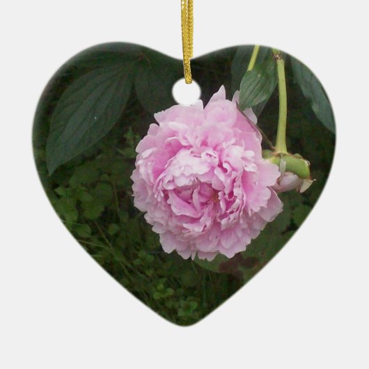 Roze volken keramisch ornament (Voorkant)