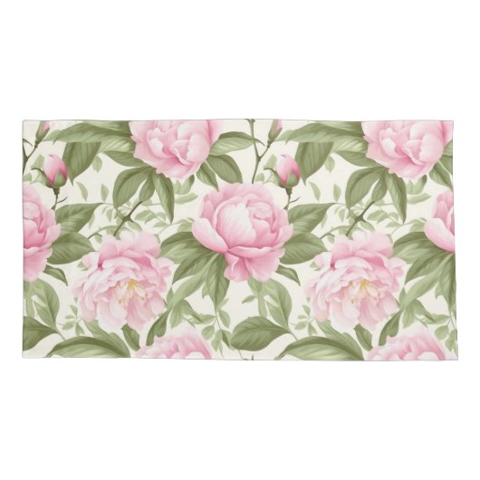 Roze volken kussensloop (Achterkant-Links)