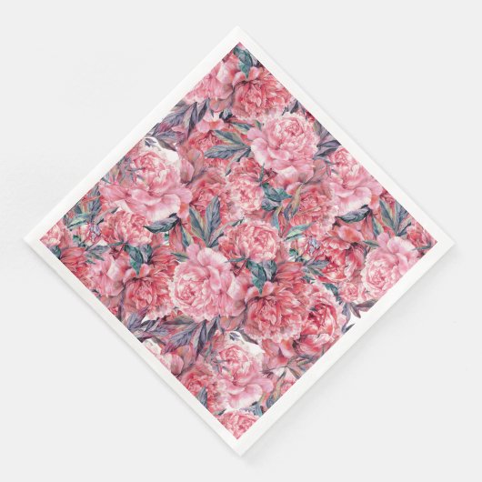 Roze volken servet (Hoek)