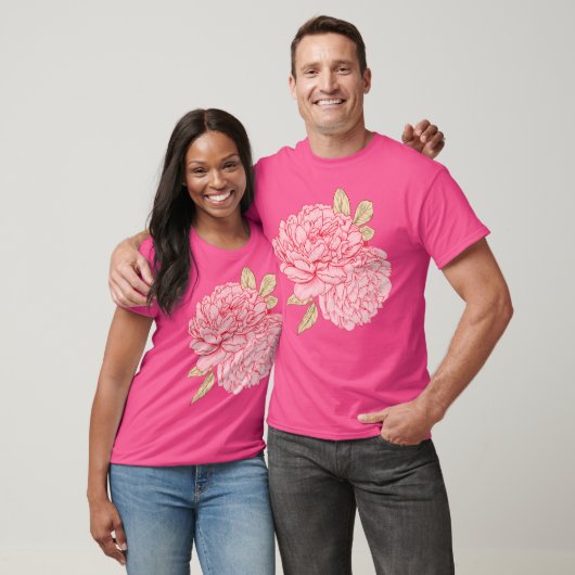 Roze volken t-shirt (Unisex)