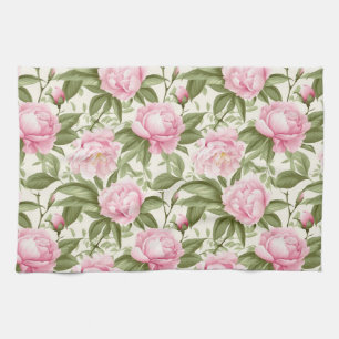 Roze volken theedoek