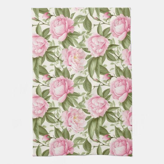 Roze volken theedoek (Verticaal)