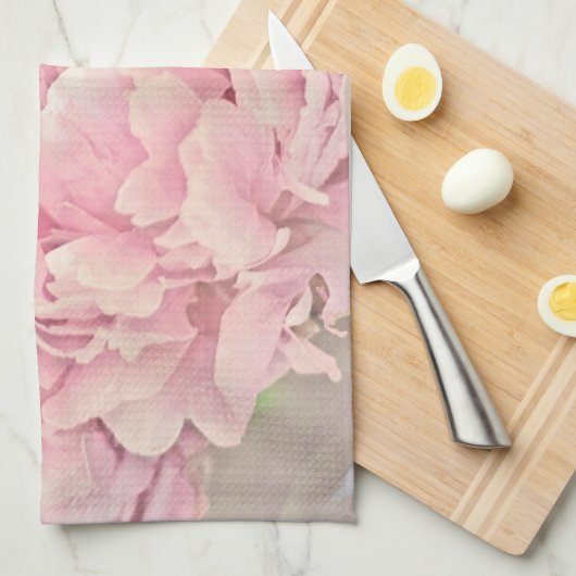 Roze volken theedoek (Quarter Fold)