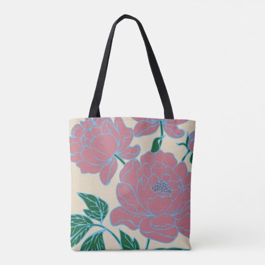 Roze volken tote bag (Achterkant)