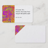 Roze volken visitekaartje (Voorkant / Achterkant)