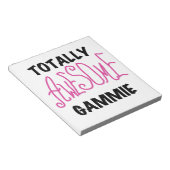 Roze Volledig Geweldige Gammie Gifts Notitieblok (Schuin)