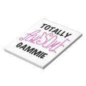 Roze Volledig Geweldige Gammie Gifts Notitieblok (Linkerzijde)