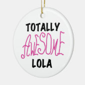Roze Volledig Geweldige Lola T-shirts en geschenke Keramisch Ornament (Links)