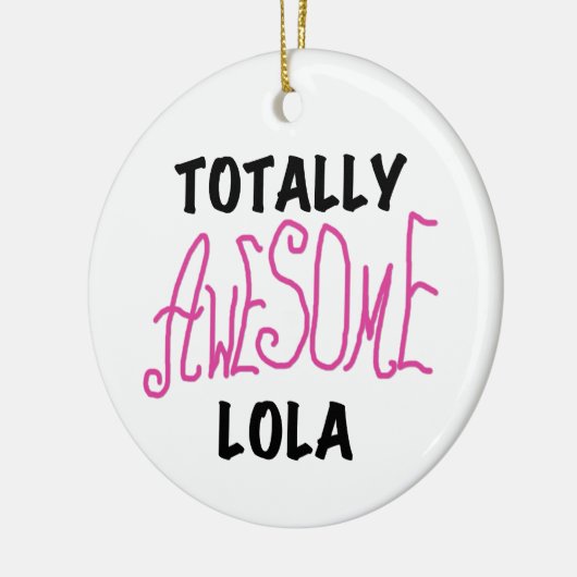 Roze Volledig Geweldige Lola T-shirts en geschenke Keramisch Ornament (Links)