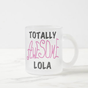Roze Volledig Geweldige Lola T-shirts en geschenke Matglas Koffiemok