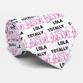 Roze Volledig Geweldige Lola T-shirts en geschenke Stropdas (Opgerold)