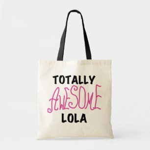 Roze Volledig Geweldige Lola T-shirts en geschenke Tote Bag