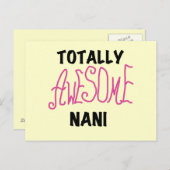 Roze, volledig Geweldige nani T-shirts en cadeautj Briefkaart (Voorkant / Achterkant)