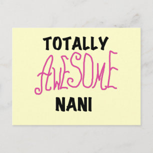Roze, volledig Geweldige nani T-shirts en cadeautj Briefkaart