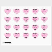 Roze Volledig Geweldige Nani T-shirts en geschenke Hart Sticker (Vel)