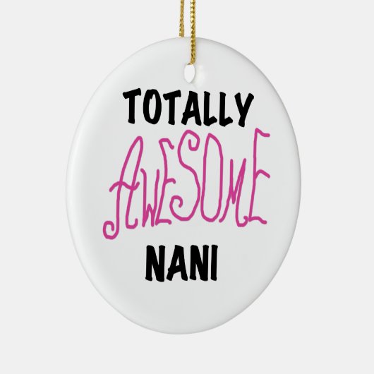 Roze Volledig Geweldige Nani T-shirts en geschenke Keramisch Ornament (Rechts)