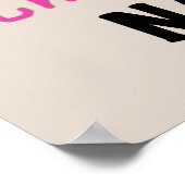 Roze Volledig Geweldige Nani T-shirts en geschenke Poster (Hoek)