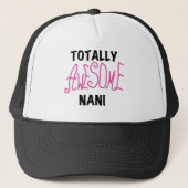 Roze Volledig Geweldige Nani T-shirts en geschenke Trucker Pet (Voorkant)