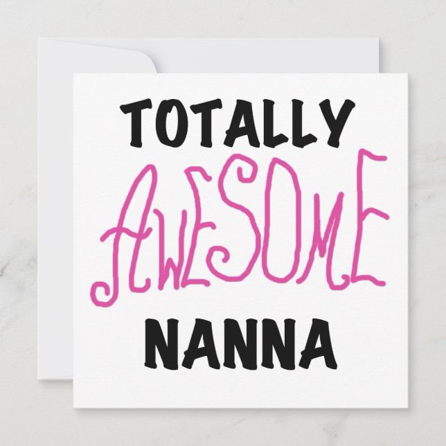 Roze Volledig Geweldige Nanna T-shirts en geschenk (Voorkant)