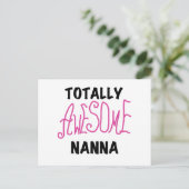 Roze Volledig Geweldige Nanna T-shirts en geschenk Briefkaart (Staand voorkant)