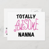 Roze Volledig Geweldige Nanna T-shirts en geschenk Briefkaart (Voorkant / Achterkant)