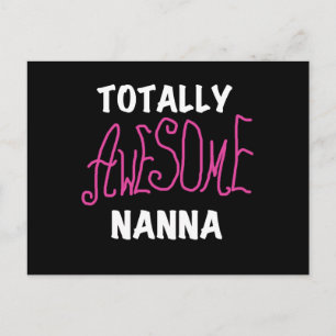 Roze Volledig Geweldige Nanna T-shirts en geschenk Briefkaart