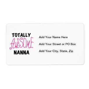 Roze Volledig Geweldige Nanna T-shirts en geschenk Etiket