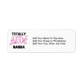 Roze Volledig Geweldige Nanna T-shirts en geschenk Etiket (Voorkant)