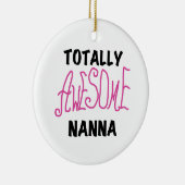 Roze Volledig Geweldige Nanna T-shirts en geschenk Keramisch Ornament (Rechts)