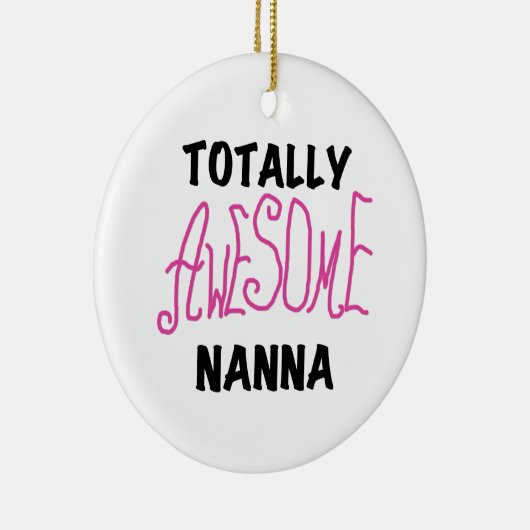 Roze Volledig Geweldige Nanna T-shirts en geschenk Keramisch Ornament (Rechts)