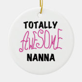 Roze Volledig Geweldige Nanna T-shirts en geschenk Keramisch Ornament (Voorkant)
