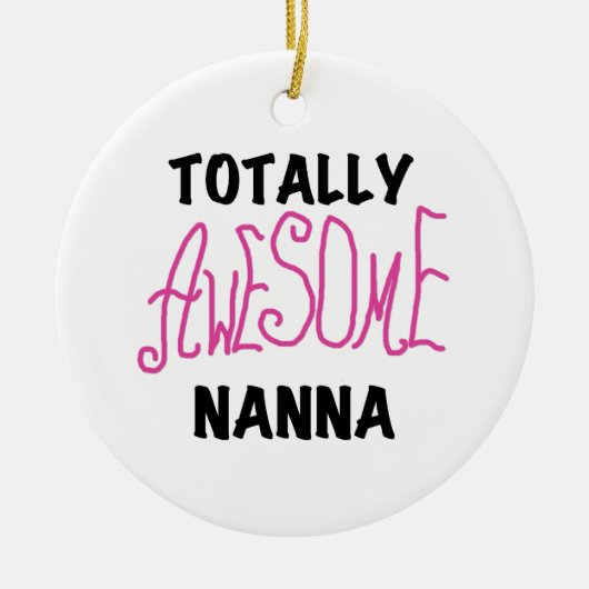 Roze Volledig Geweldige Nanna T-shirts en geschenk Keramisch Ornament (Voorkant)