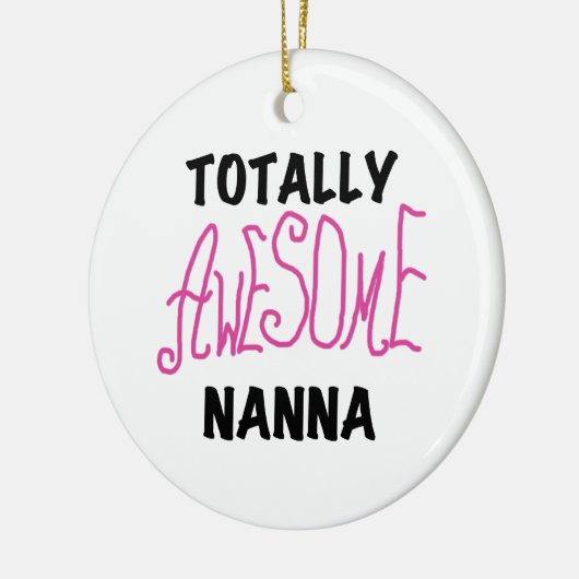 Roze Volledig Geweldige Nanna T-shirts en geschenk Keramisch Ornament (Links)