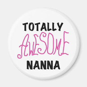 Roze Volledig Geweldige Nanna T-shirts en geschenk Magneet